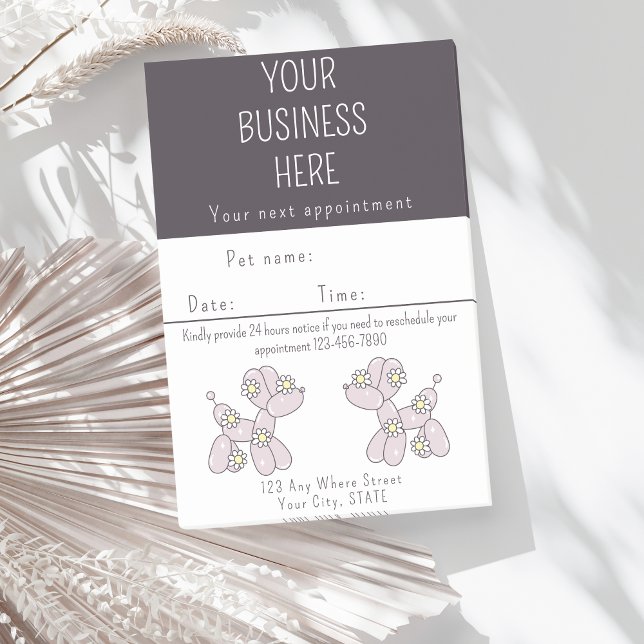 Möte påminnelse Pet Grooming-ballong hund Post-it Block (Skapare uppladdad)