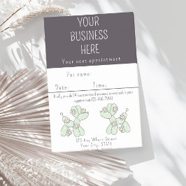 Möte påminnelse Pet Grooming-ballong hund Post-it Block