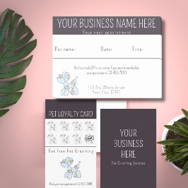 Möte påminnelse Pet Grooming-ballong hund Post-it Block