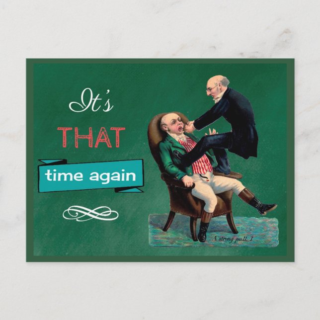 Möte påminnelsekort för funktionskontroll av tandl vykort (Framsida)