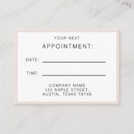 Möte påminnelsekort visitkort