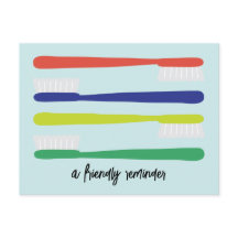 Möte påminnelsevykort för tandläkarkontor