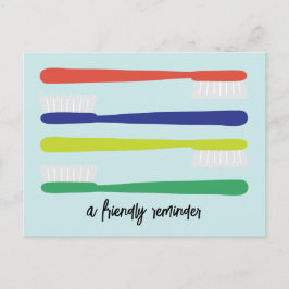 Möte påminnelsevykort för tandläkarkontor vykort