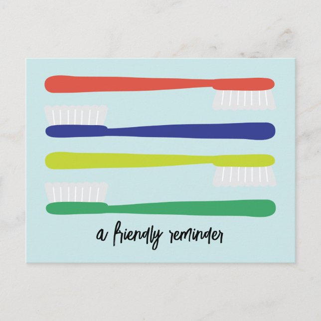 Möte påminnelsevykort för tandläkarkontor vykort (Framsida)