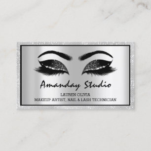 Möte professionell Makeup Eyelash Brows Visitkort