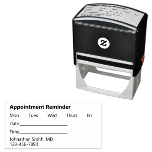 Möte Reminder Medical Doktor Självfärgande Stämpel