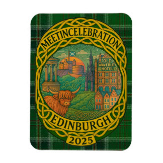 Mötei firandet Edinburgh 2025 - Dag-tid-magnet Magnet