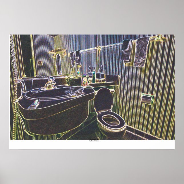 Motel Bathroom Poster (Framsidan)