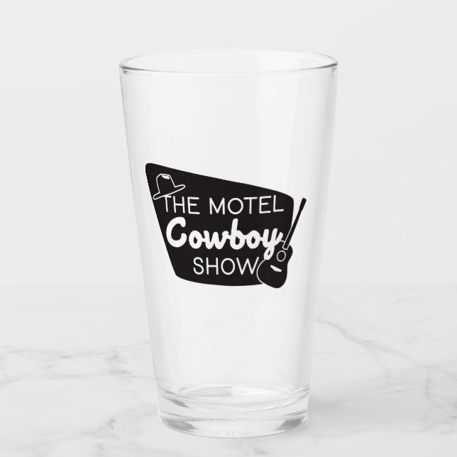 Motel Cowboy Show Pint Glass Glaskopp (Framsida)