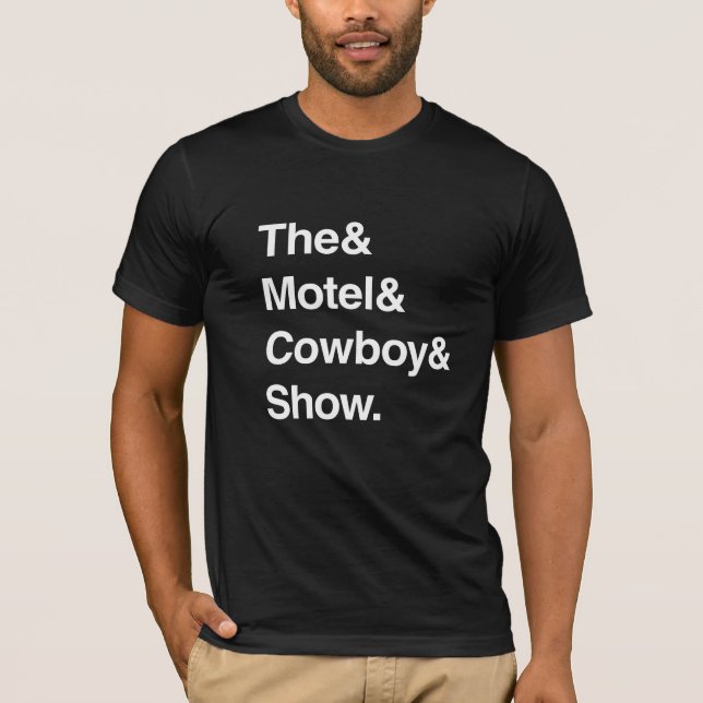 Motel Cowboyshow Ampersand Shirt T Shirt (Framsida)