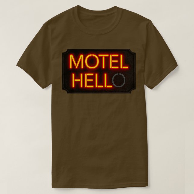 Motel Fan Neon Sign T Shirt (Design framsida)