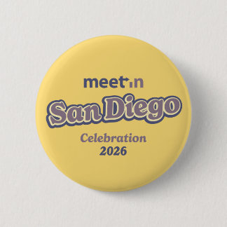 Mötes-i San Diego 2026 knapp - ljus bakgrund