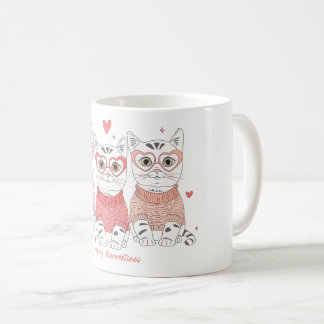 Mötesdag i lycklig kaffemugg