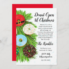 Mötesinbjudan till Donut-julklappsutbyte Inbjudningar