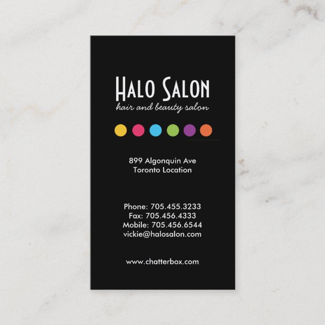 Möteskort för fetstil och höftlön tidsbeställning kort (Framsida)