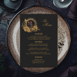 Mötesmiddag för Gothic Romantik-bröllopet Meny
