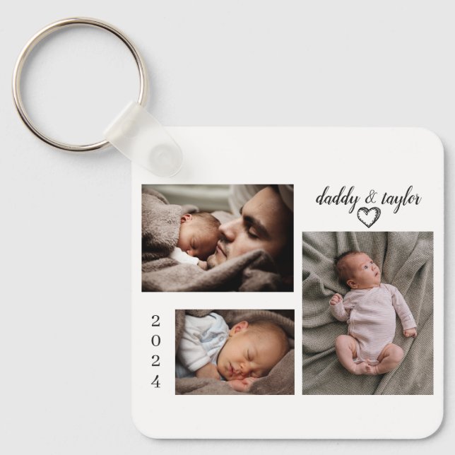 Mötesny pappa nyckelring (Framsida)