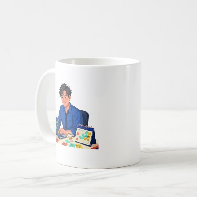Mötesöverlevare Roligt Kaffemugg (Framsida vänster)