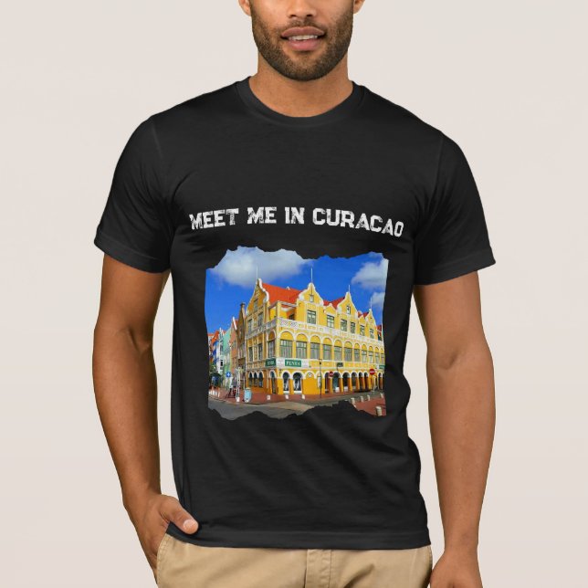 Mötesplatsen är i Curaçao T Shirt (Framsida)