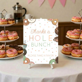 Mötespresent för Donut Baby Shower firande Poster