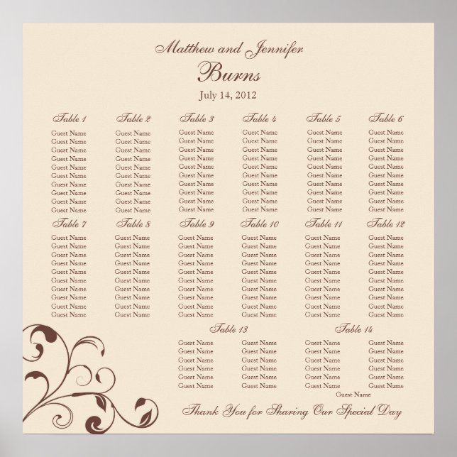 Mötesschema för vadslagning av torgasbröllop poster (Framsidan)