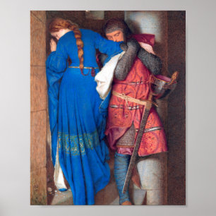 MötesTurret Trappor målar Frederic Burton Poster