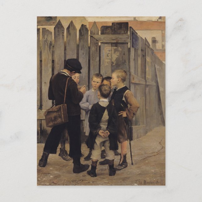 Mötet, 1884 vykort (Framsida)