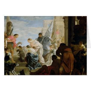 Mötet av Anthony och Cleopatra, c.1645 Hälsningskort