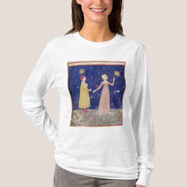 Mötet av Dante och Beatrice T Shirt (Framsida)