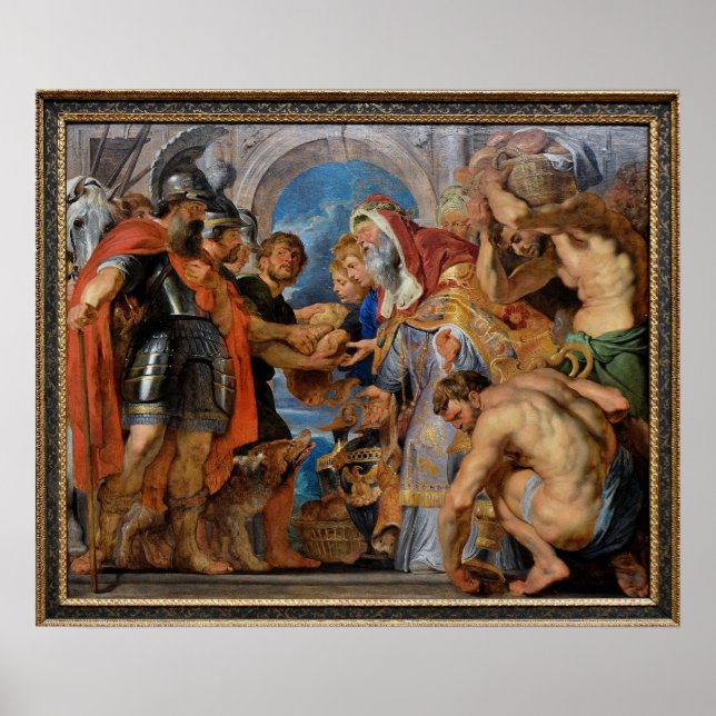 Mötet i Abraham och Melchizedek Poster (Framsidan)
