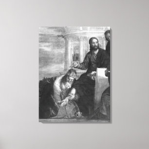 Mötet i huset Simon Pharisee Canvastryck