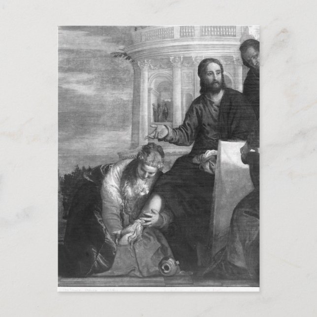 Mötet i huset Simon Pharisee Vykort (Framsida)