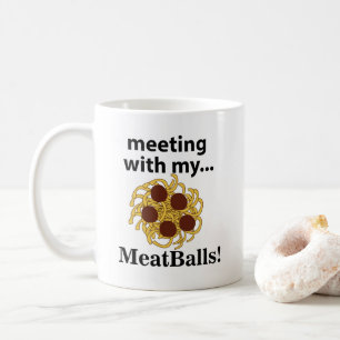 Mötet med mina köttbollar. kaffemugg
