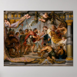 Mötet mellan Abraham och Melchizedek Rubens Art Poster