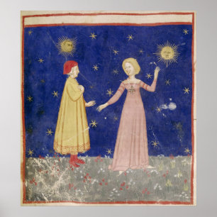 Mötet mellan Dante och Beatrice Poster