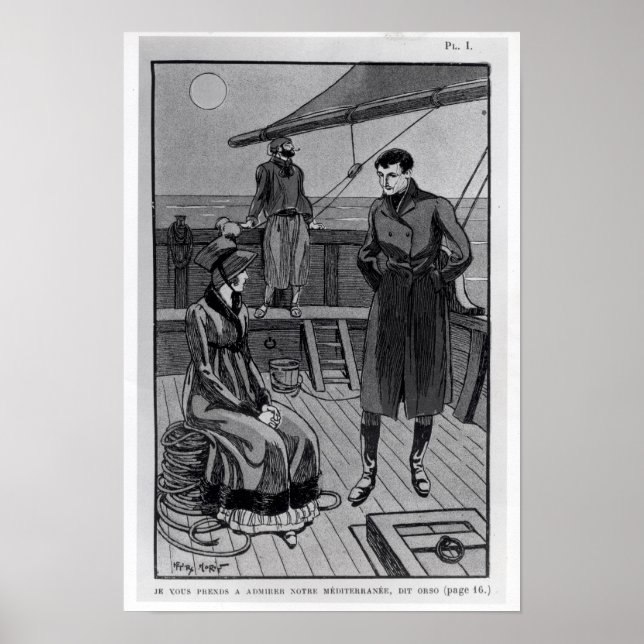 Mötet mellan Orso och Miss Nevil om Poster (Framsidan)