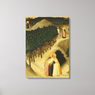 Mötet mellan Saint Anthony och Saint Paul Canvastryck