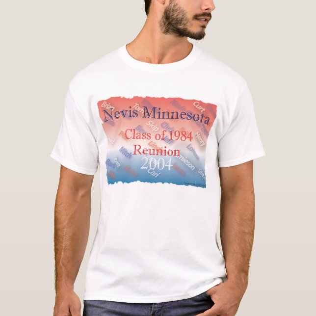 Mötet Nevis klassificerar av 1984 Tee Shirt (Framsida)