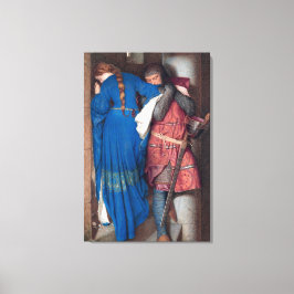 Mötet om Turret Trappor (av F.W. Burton) Canvastryck