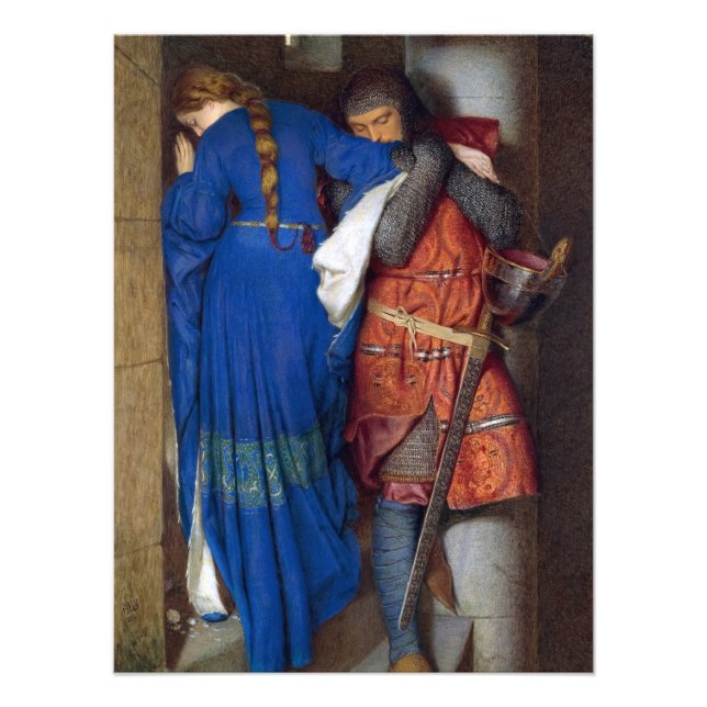 Mötet om Turret Trappor av F. W. Burton Fototryck (Framsidan)