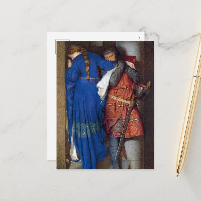 Mötet om Turret Trappor av F. W. Burton Helg Vykort (Fram/Back In Situ)