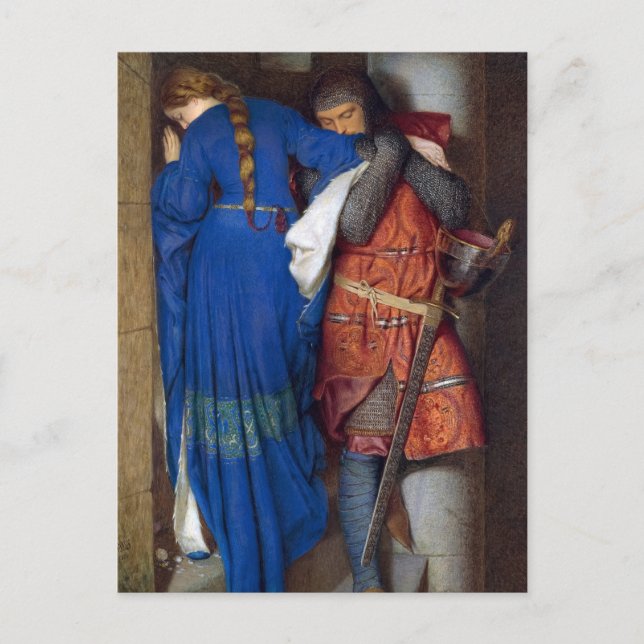 Mötet om Turret Trappor av F. W. Burton Inbjudan Vykort (Framsida)