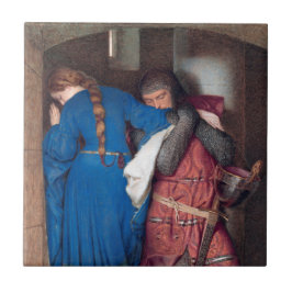 Mötet om Turret Trappor (av F.W. Burton) Kakelplatta