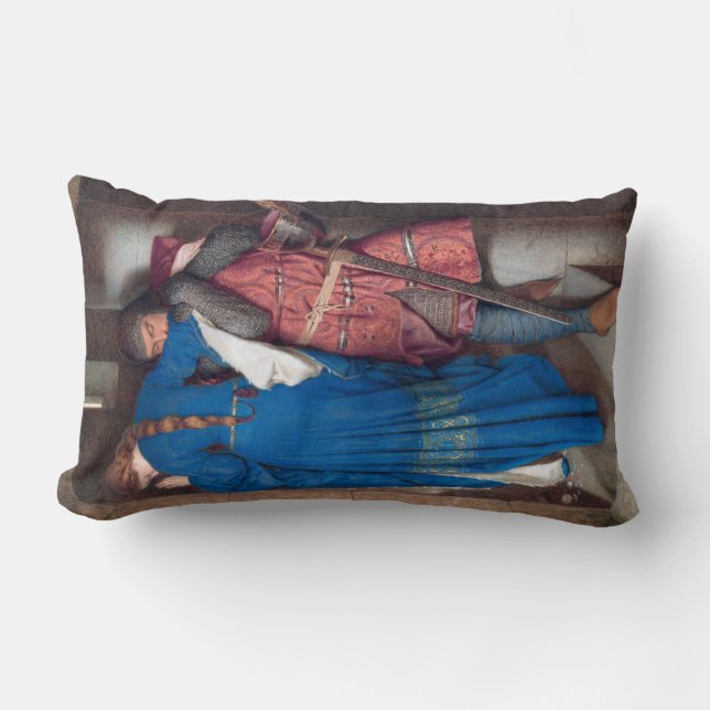 Mötet om Turret Trappor (av F.W. Burton) Lumbarkudde (Framsida)