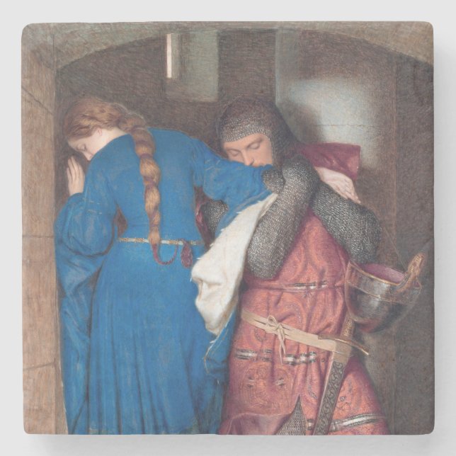 Mötet om Turret Trappor (av F.W. Burton) Stenunderlägg (Framsidan)