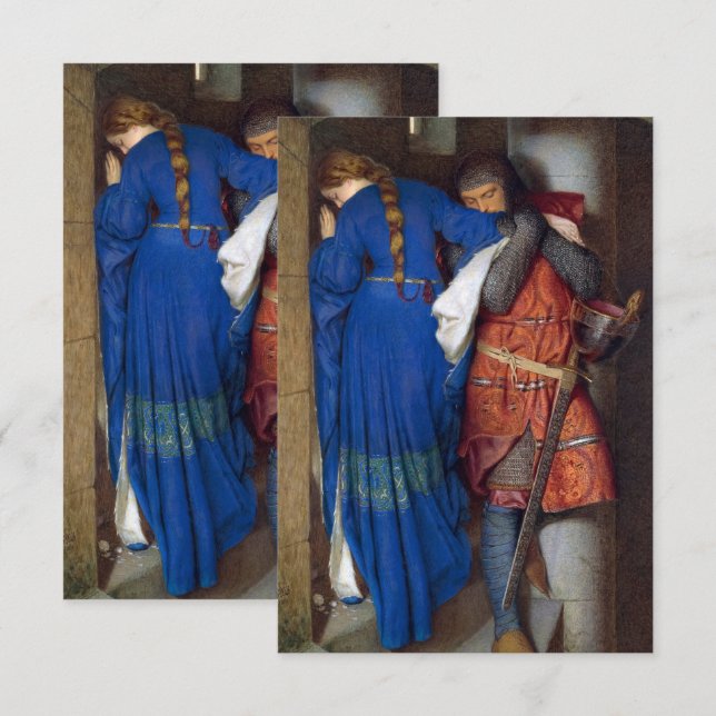 Mötet om Turret Trappor av F. W. Burton Tilläggskort (Fram/baksida)