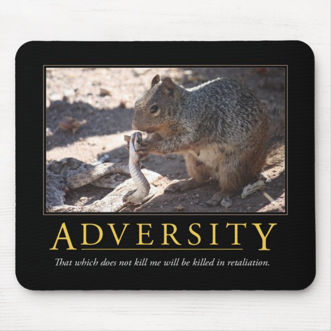 Motgång Demotivational Mousepad Musmatta (Framsidan)