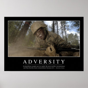 Motgång: Inspirera citationstecken Poster