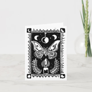 Moth and Flame Greeting Card Kort
