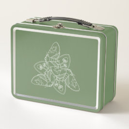 Moth and Mushroom Metall Lunchbox
